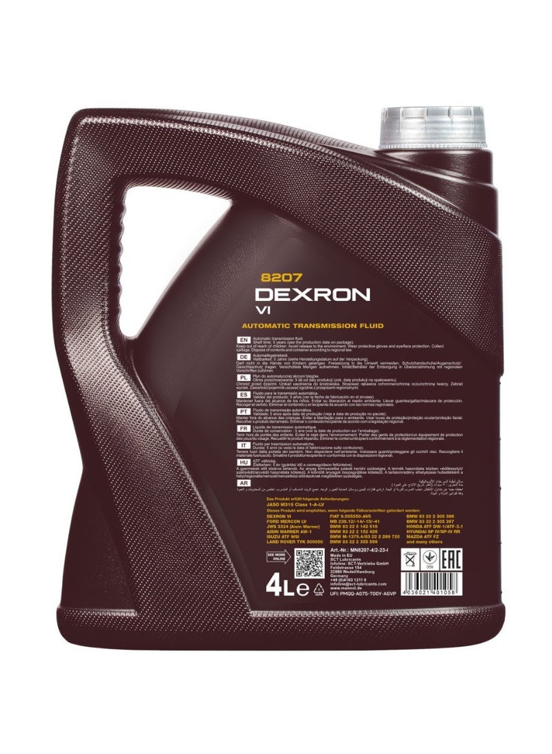 مانول ATF Dexron VI ناقل الحركة الاوتوماتيك من مانول 4 لتر - Image 3